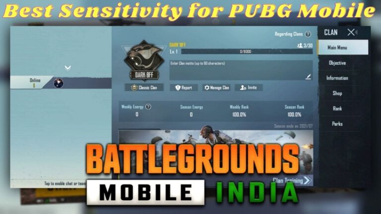Best Sensitivity for Battleground Mobile India | Best Sensitivity Settings for Battleground Mobile India